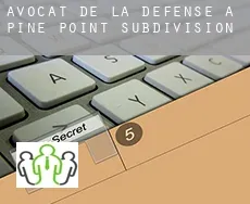 Avocat de la défense à  Pine Point Subdivision
