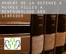 Avocat de la défense à  Autres Villes à Newfoundland and Labrador