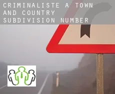 Criminaliste à  Town and Country Subdivision Number 2