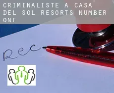 Criminaliste à  Casa del Sol Resorts Number One