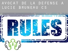 Avocat de la défense à  Lucie-Bruneau (census area)