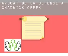 Avocat de la défense à  Chadwick Creek