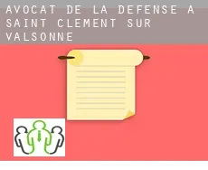 Avocat de la défense à  Saint-Clément-sur-Valsonne