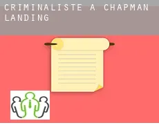 Criminaliste à Chapman Landing