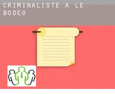 Criminaliste à  Le Bodéo