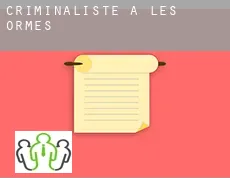 Criminaliste à  Les Ormes