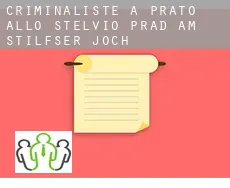 Criminaliste à Prato allo Stelvio